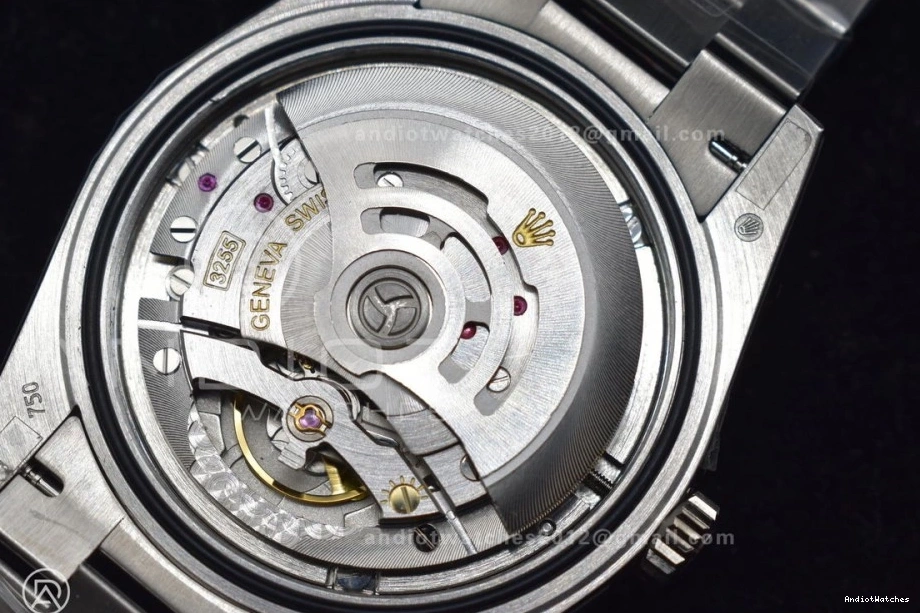 Dial Steel on SS Bracelet V President Arabic GMF 904L Markers A3255 Iced DayDate 40 Blue Cozy 710 0712